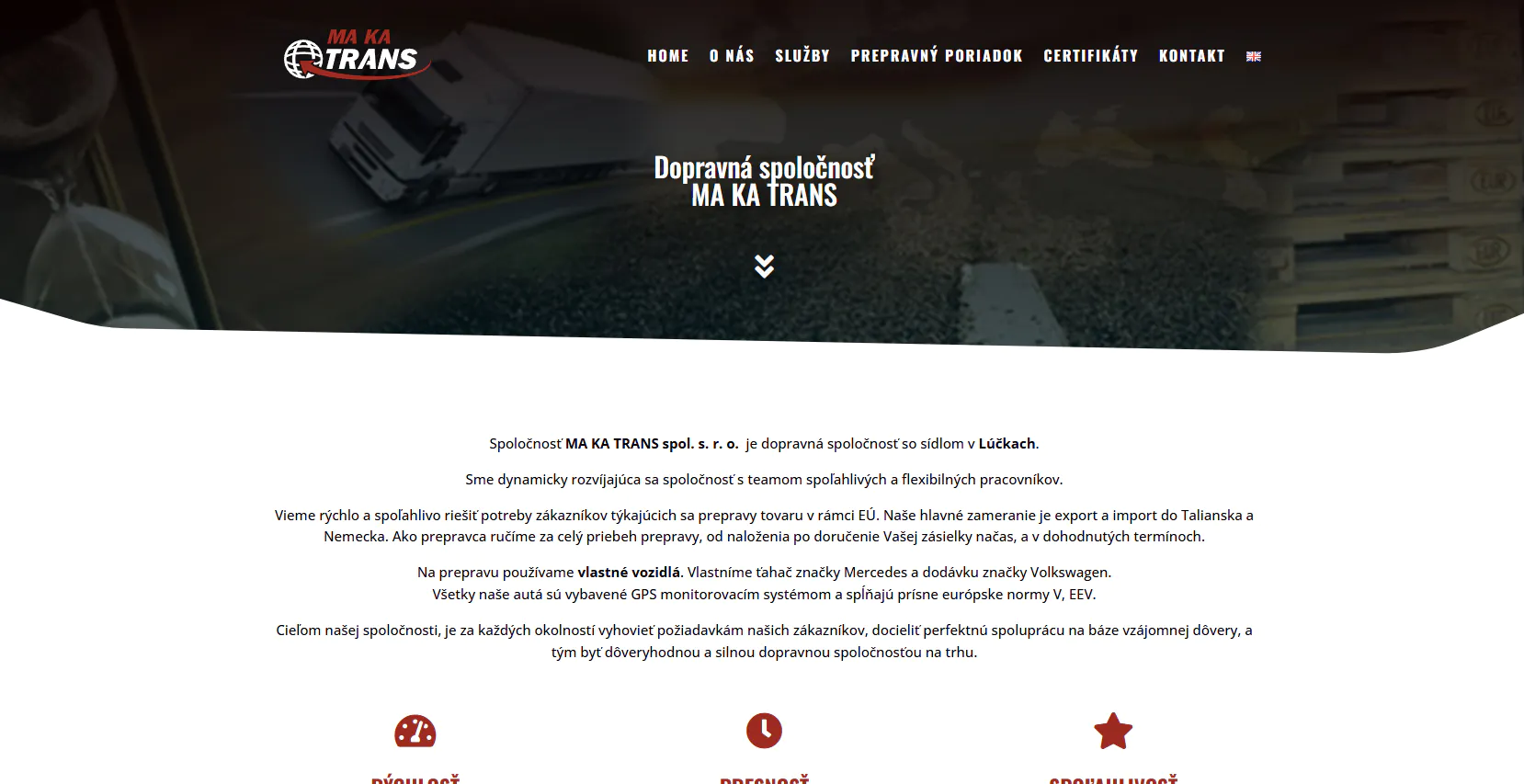 Makatrans.sk – Dopravná spoločnosť pre medzinárodnú prepravu tovaru