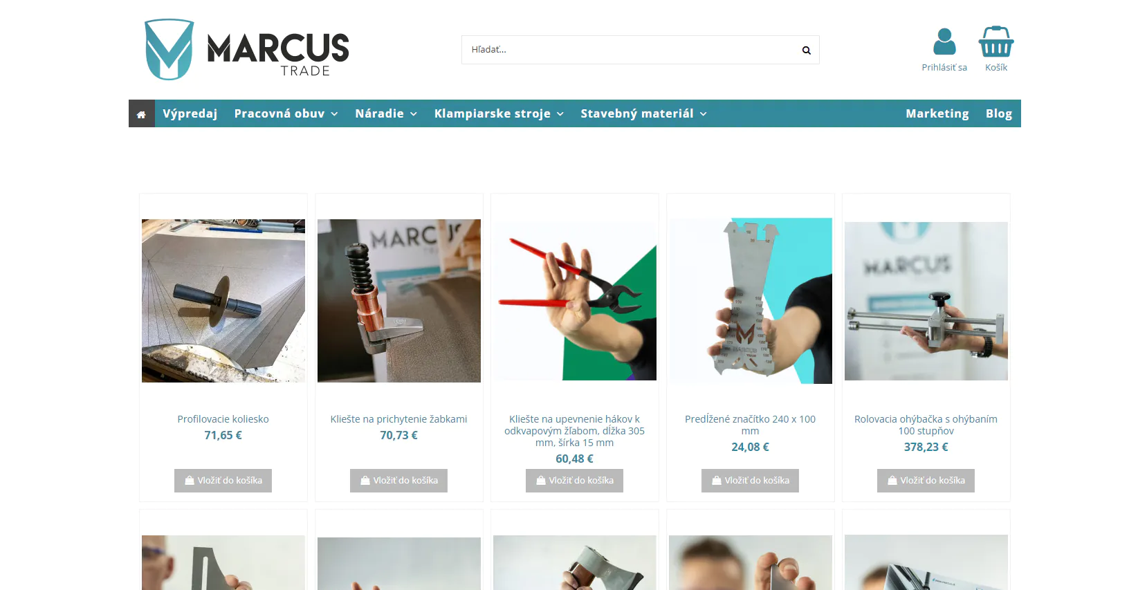 Marcus.sk – E-shop s náradím a pracovnou obuvou