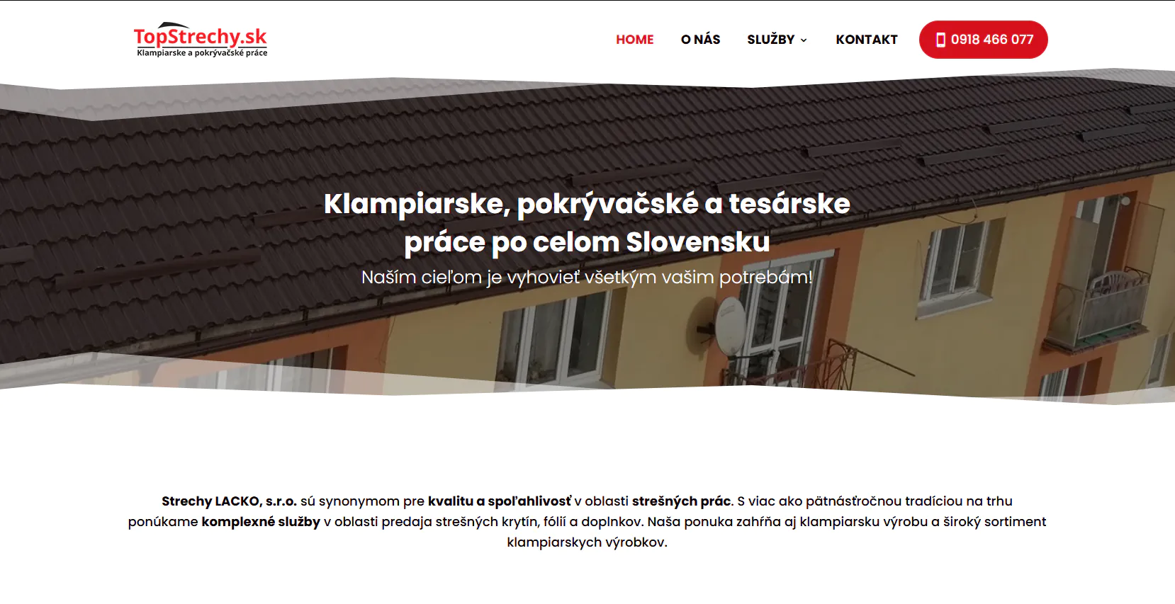 Topstrechy.sk – Profesionálne strechárske služby