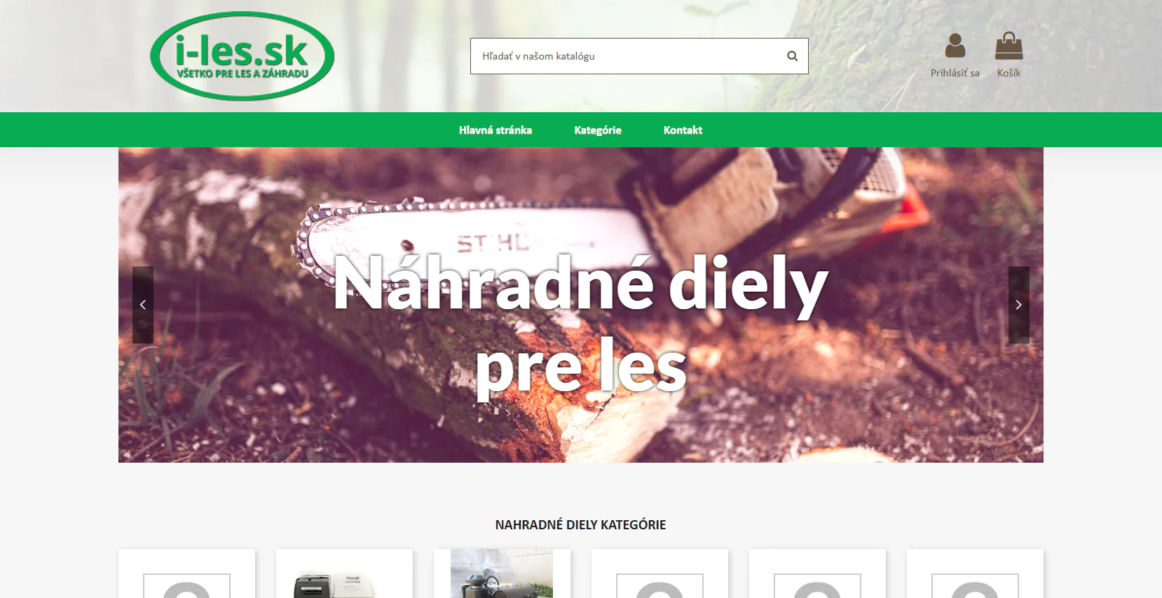 i-les.sk – náhradné diely a všetko pre LES a ZÁHRADU