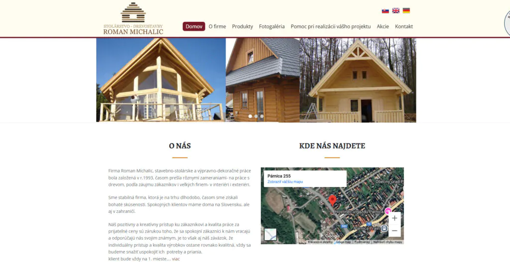 Drevostavbymichalic.sk – STOLÁRSTVO a DREVOSTAVBY Roman Michalic