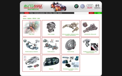 Automax – autodiely – predajňa náhradných dielov