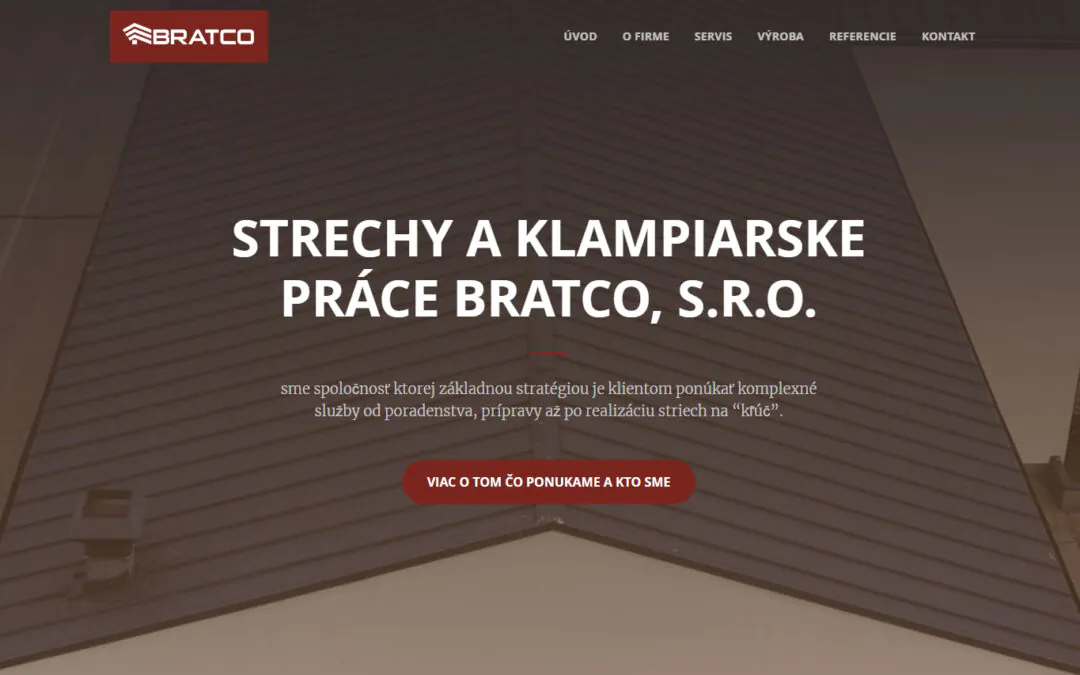 Bratco.sk – strechy a klampiarske práce